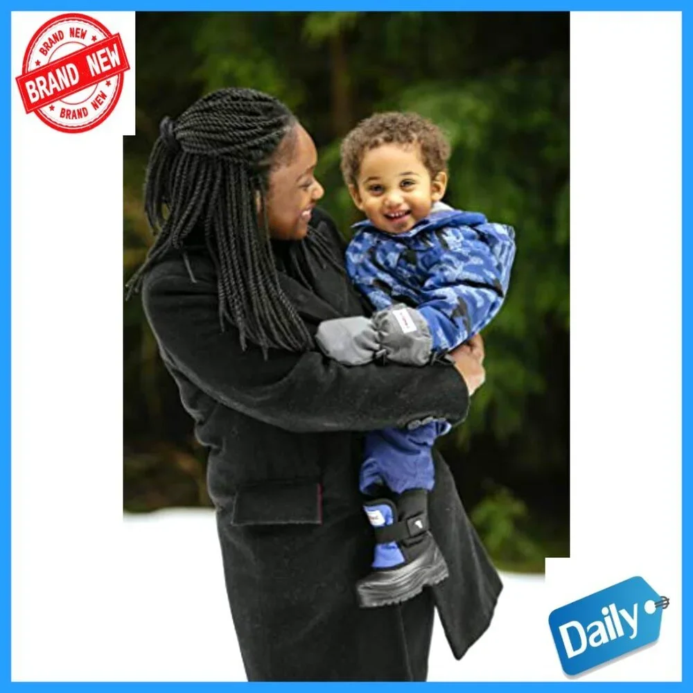 Thumbless Insulated Waterproof Baby Mittens with Adjustable Wrist Cinch